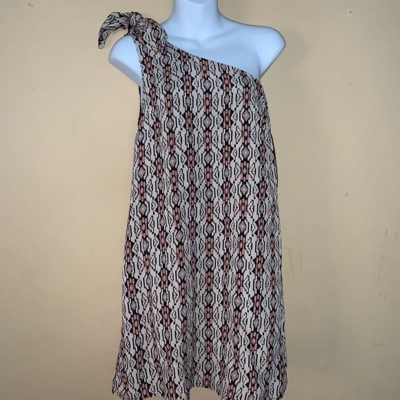 Nwot Free People Aztec diamond one shoulder dress - Picture 6 of 9